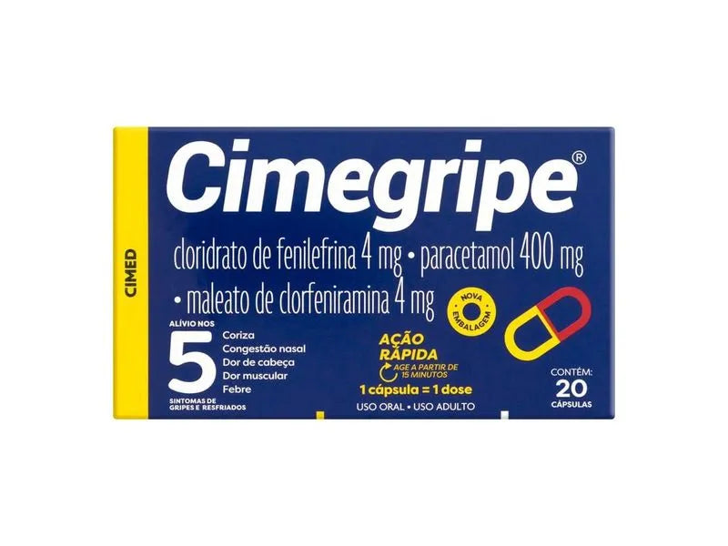 Cimegripe 20 Cápsulas