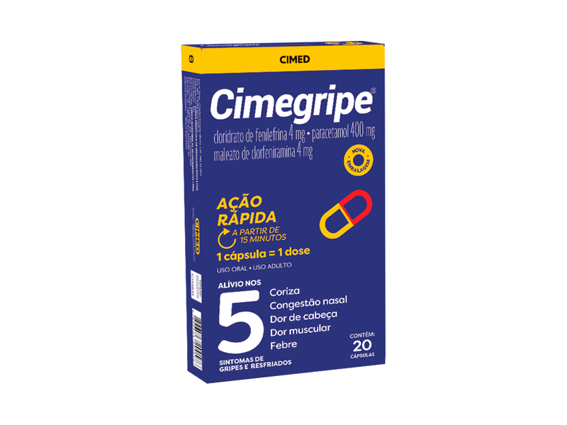 Cimegripe 20 Cápsulas