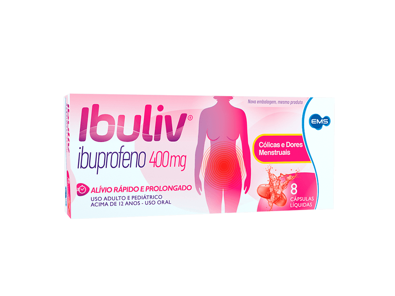 Ibuliv 400mg 8 Cápsulas Líquidas