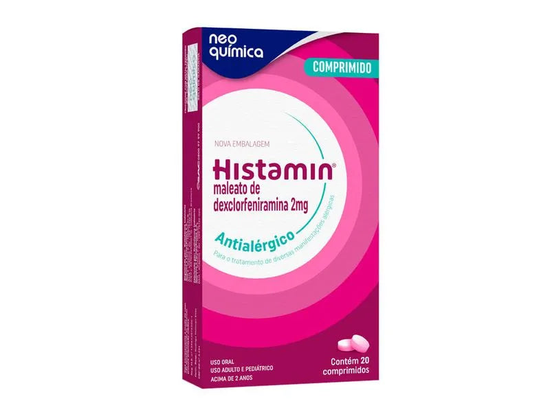 Histamin 2mg 20 Comprimidos