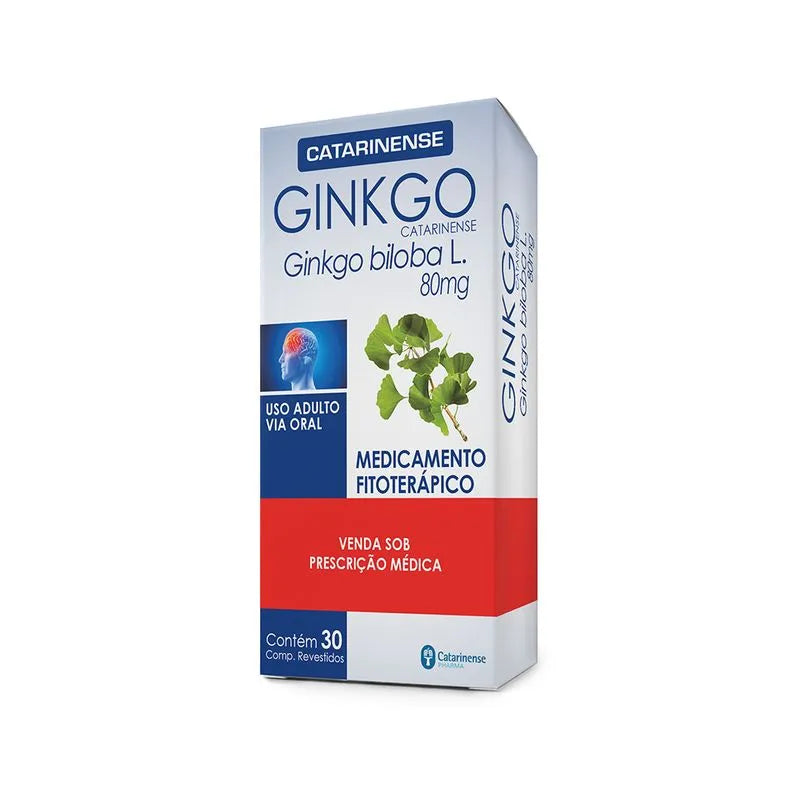 Ginkgo Catarinense Ginkgo Biloba 80mg 30 comprimidos