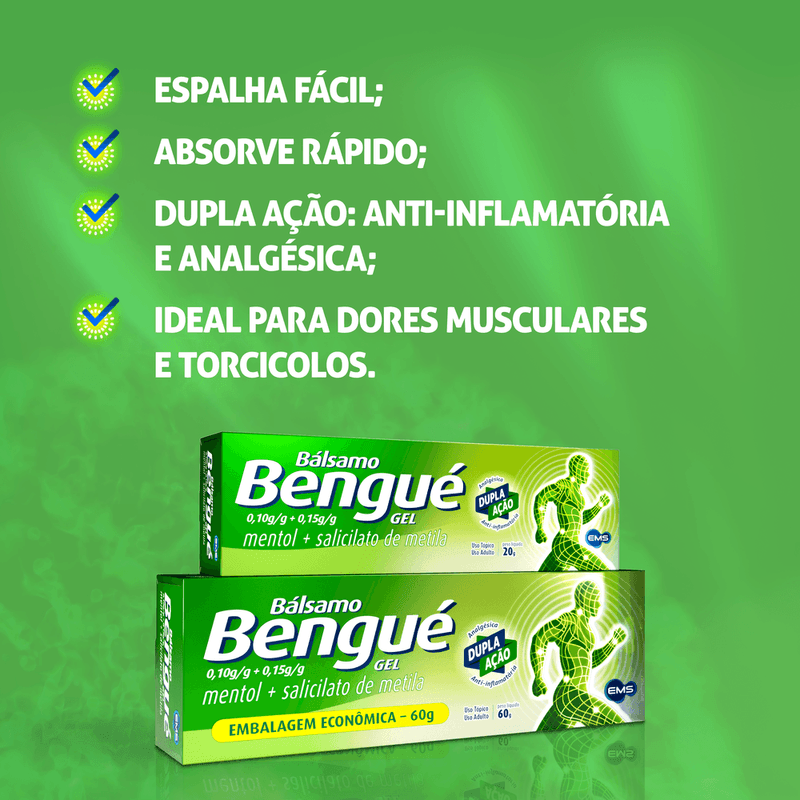 Bálsamo Bengué 0,10g/g + 0,15g/g Gel com 20g