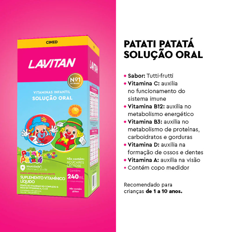 Polivitamínico Lavitan Infantil Tutti-Frutti 240ml Lavitan