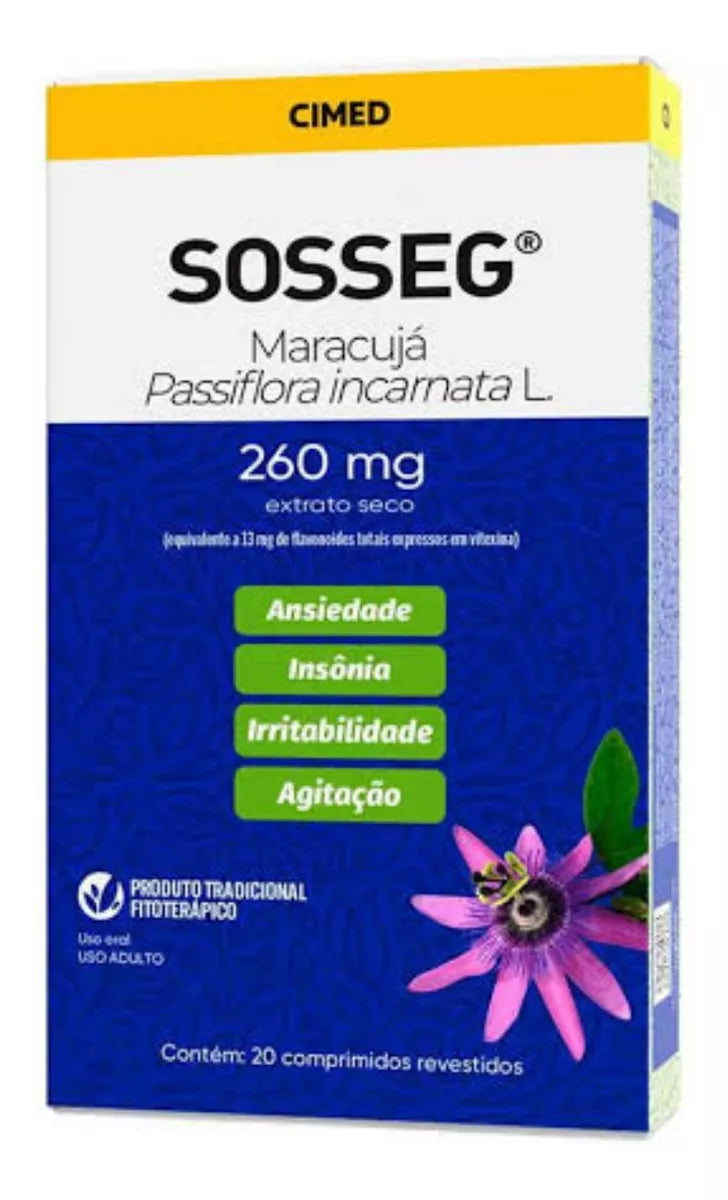 Sosseg 260mg 20 Comprimidos