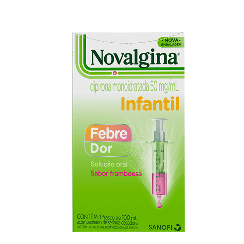 Novalgina Infantil Solução Oral 50mg/ml com Seringa Dosadora