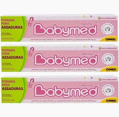 Kit C/3 Pomada Para Assaduras Babymed Rosa 45G - Cimed