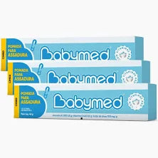 Kit 3 Unidades Babymed Pomada Azul 45g